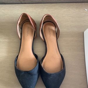 Brown and Black Flats